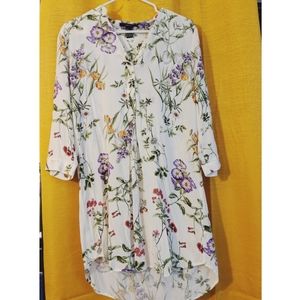 Forever 21 Floral shirt dress